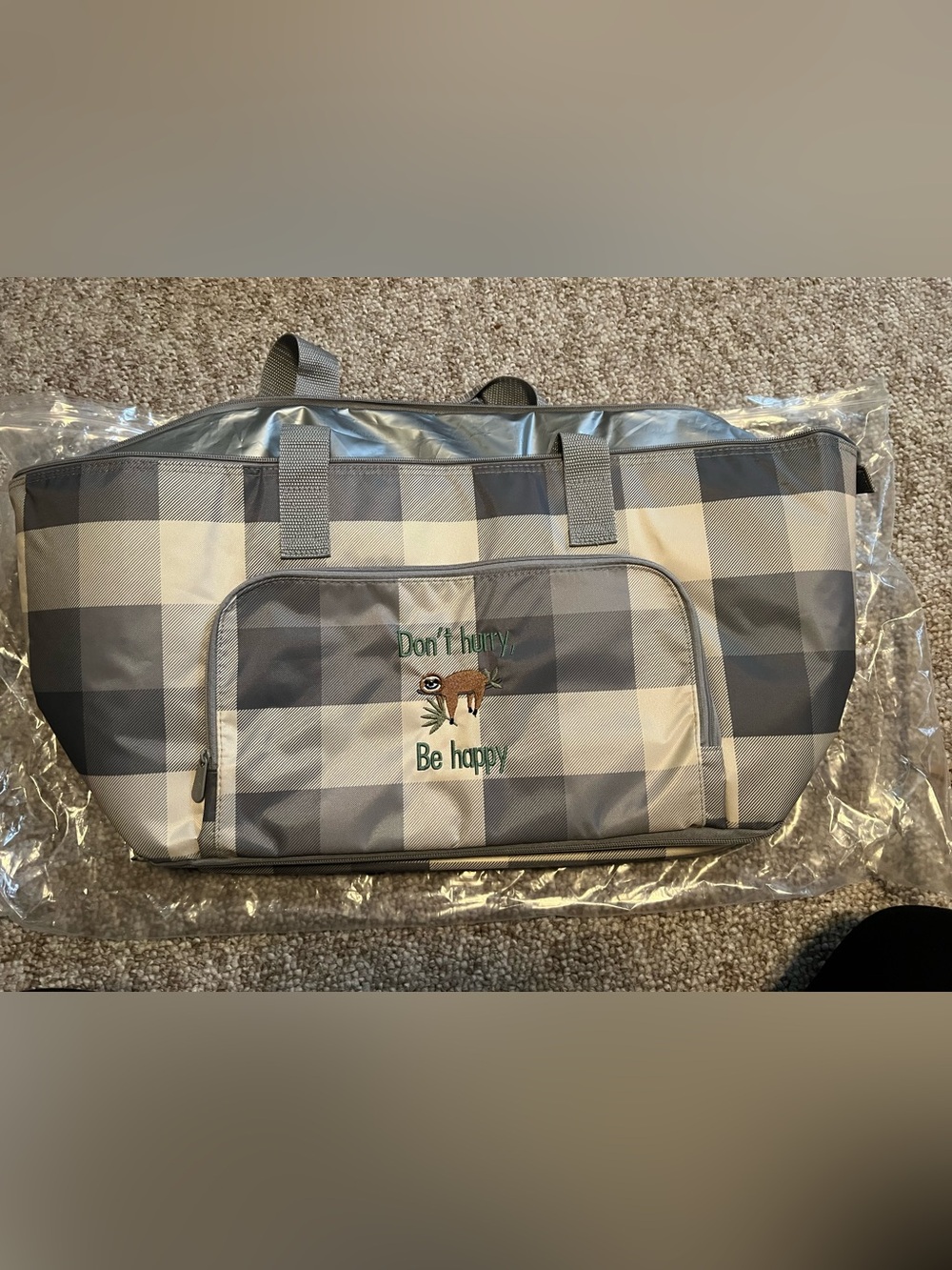 New personalized Thirty-One Bake & Take Party Cooler (brushed check)
